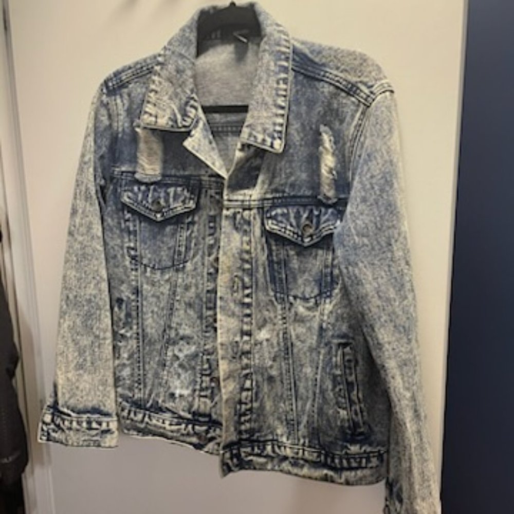 Forever 21 Distressed Jean Jacket